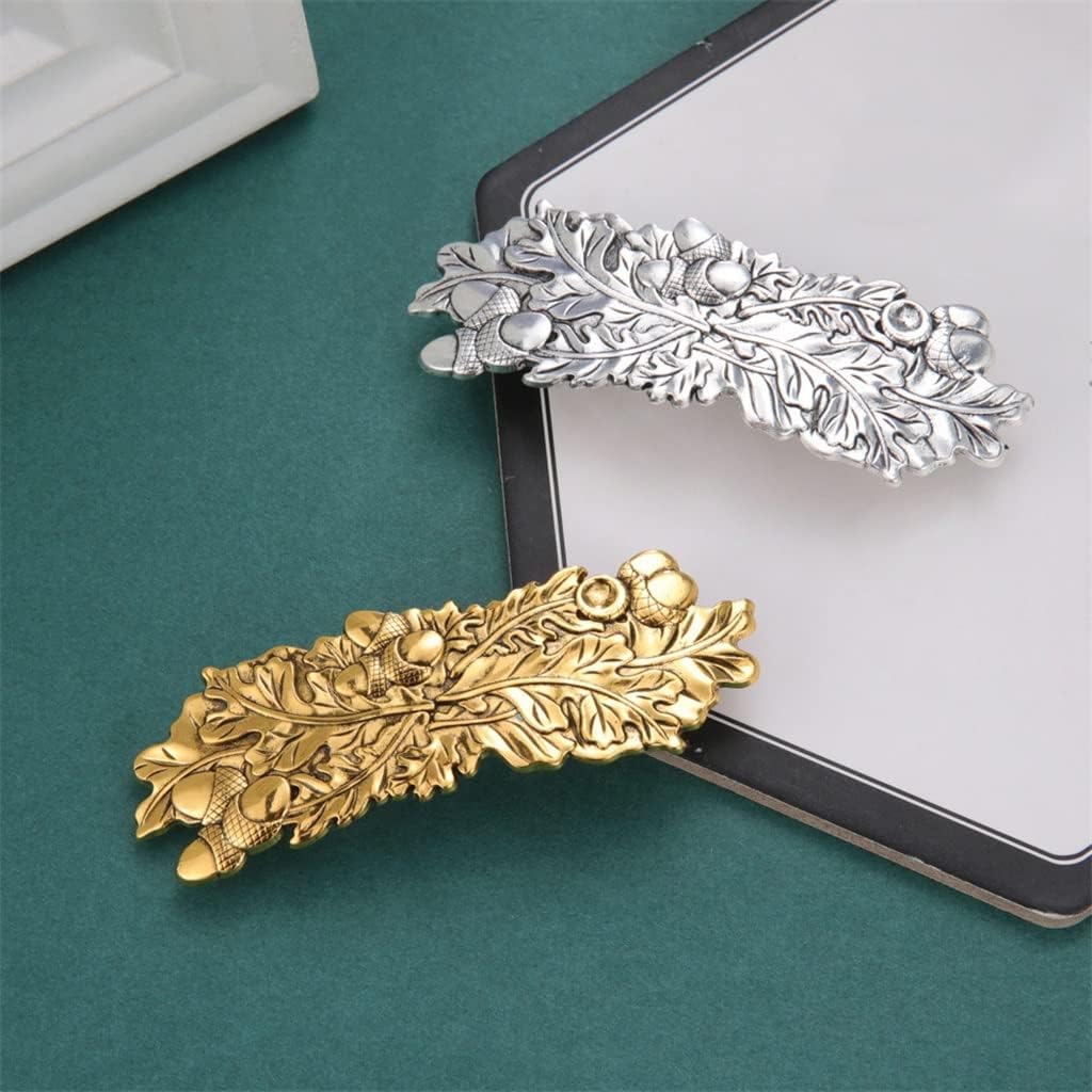 果物と葉のパターンヴィンテージ春のヘアクリップ女の子頭飾りポニーテールクリップヘアアクセサリー (Color : A, Size :