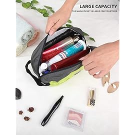 GOX Travel Toiletry Bag Dopp Kit Case Small Zippered Bag Pouch for Women(Green)