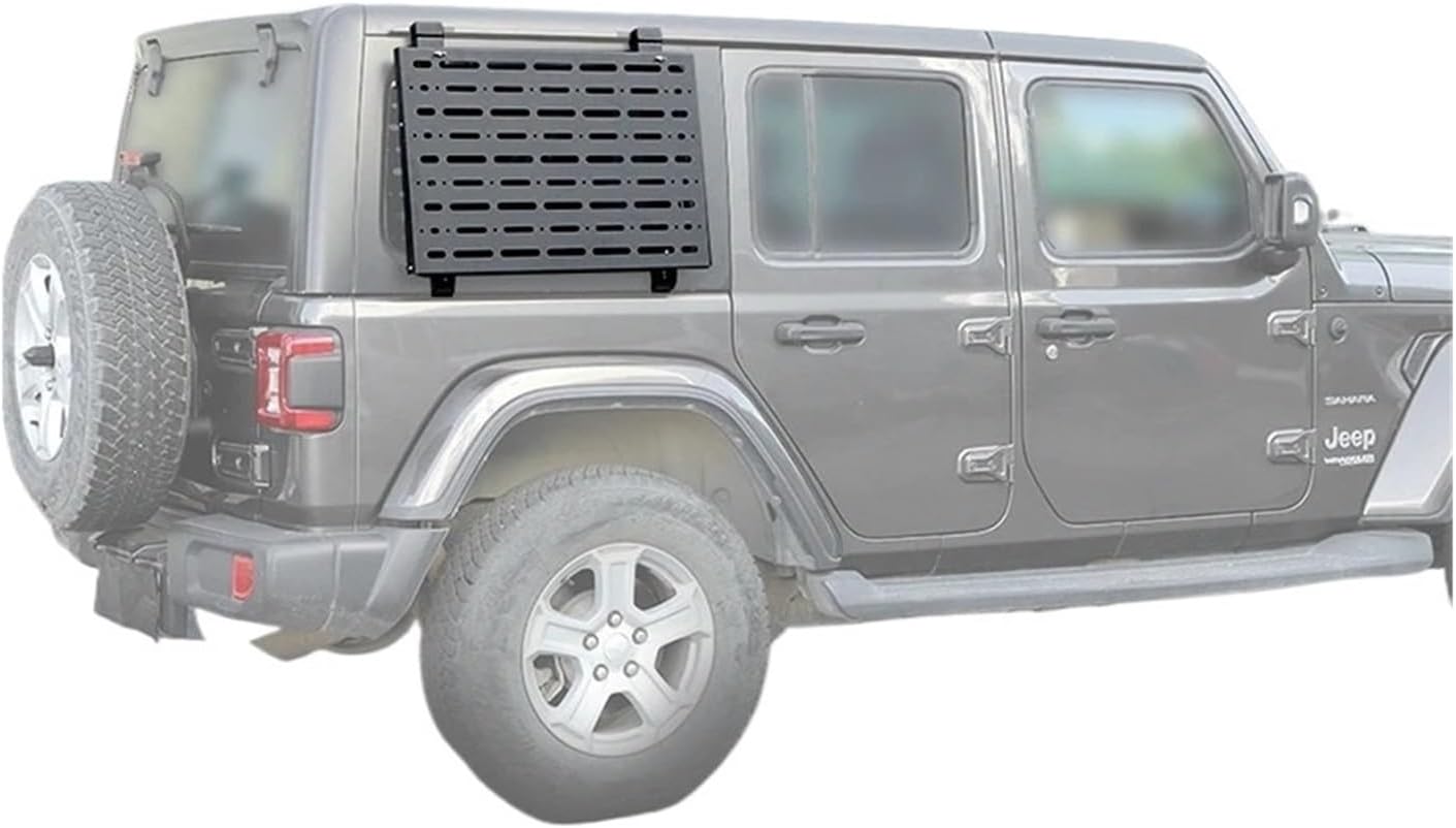 Car Rear Door Window Glass Armor Protective Frames Foldable Table Compatible For Jeep Wrangler JL 2018-2023 Exterior Accessories