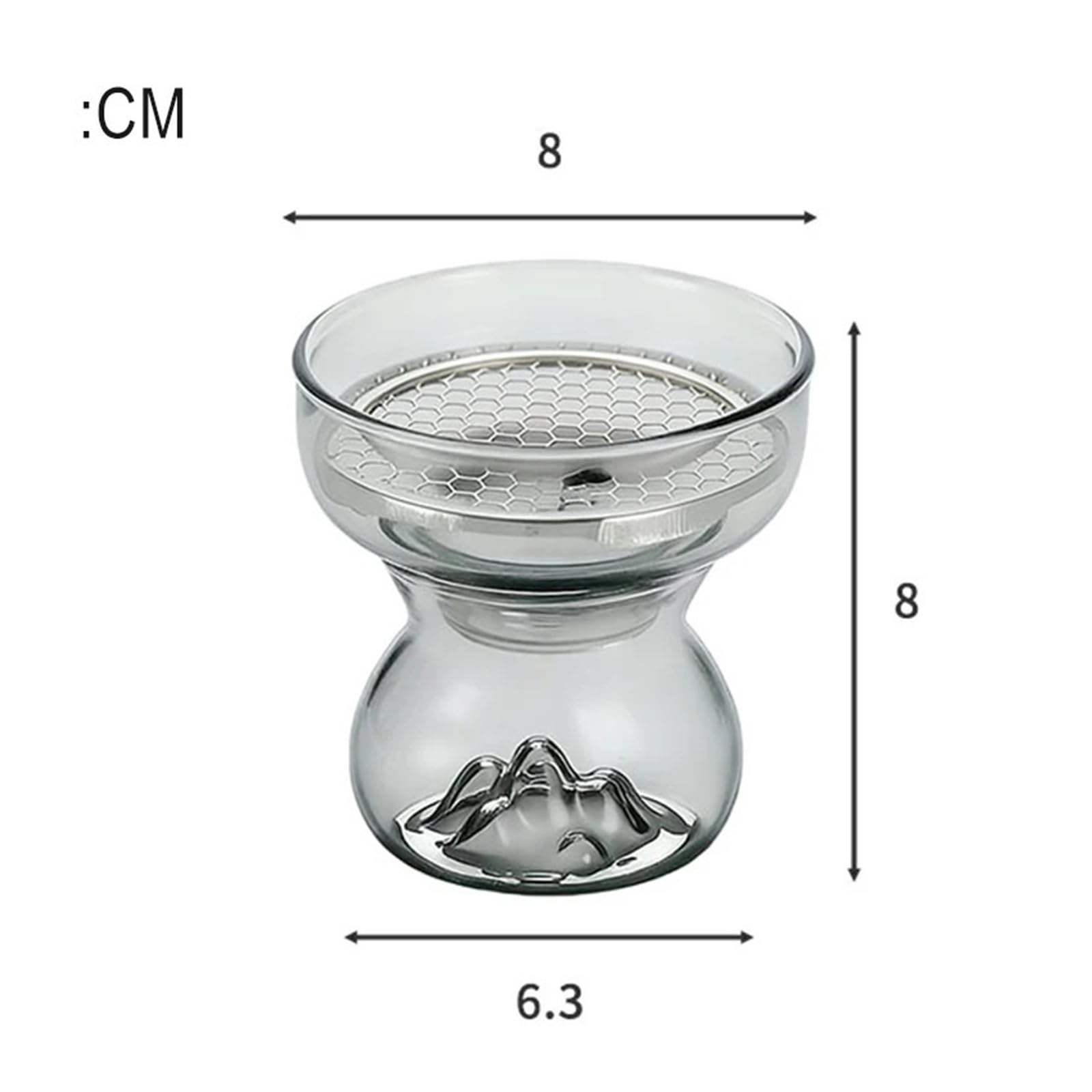 Quemador de Incienso Glass Mountain for Conos de bobinas