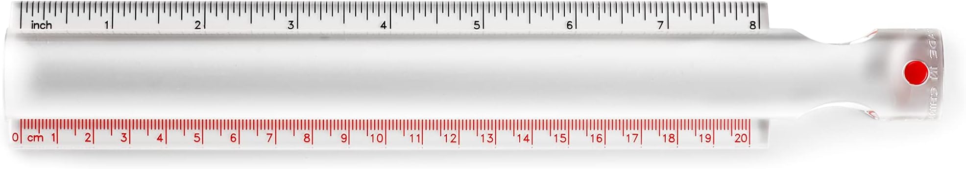 Vitility 9210051 20 cm Magnifying Ruler, Transparent