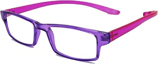 CouCou Hang Around Reading Glasses +1.75 Strength, Unisex, with Matching Case, Purple