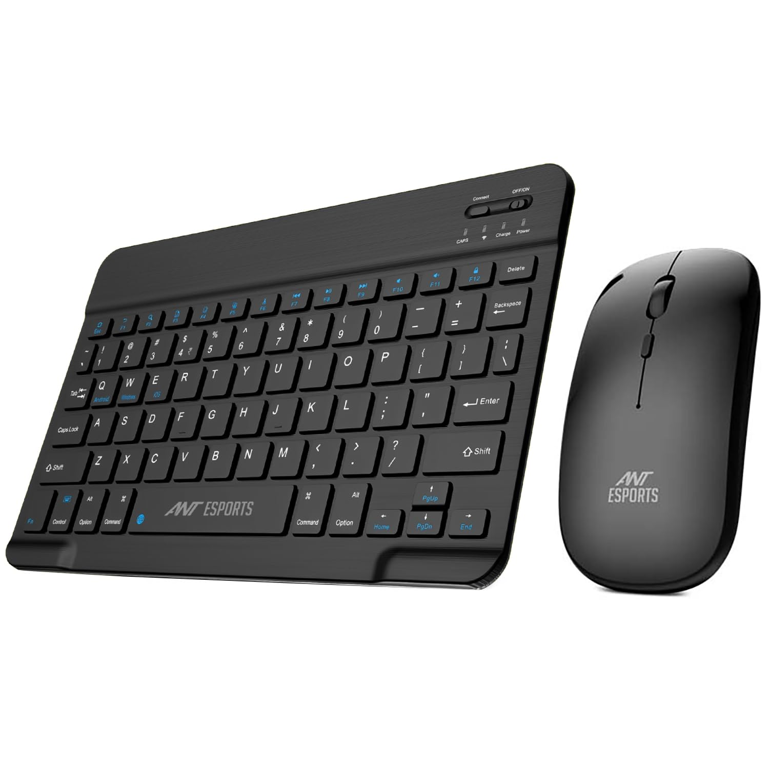 Ant Esports WKM11 Wireless Keyboard and Mouse Combo, Ultra Compact Slim Keyboard and Ergonomic Mouse for Desktop/PC/Laptop/Tablets and Windows 10/8/7, Build in Rechargeable Battery – Black (B0D9YG4B4D) Amazon Price History, Amazon Price Tracker