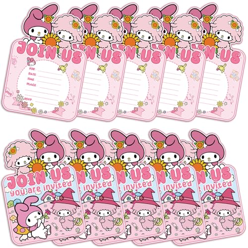 20Pcs Melody birthday party supplies Invitation card for Melod birthday party decoration (invitations)