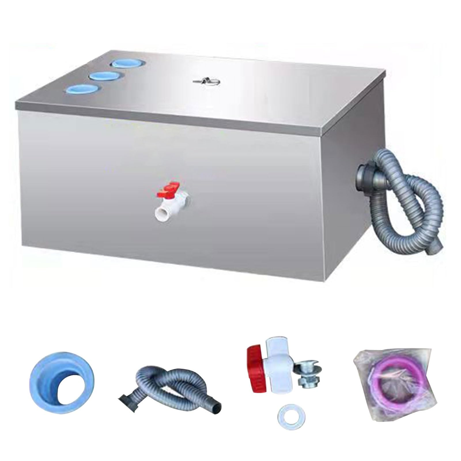 Siphon à graisse sous évier – Cuisine commerciale, restaurant, café et usage domestique – Système de gestion efficace de la graisse, facile à installer, compatible lave-vaisselle