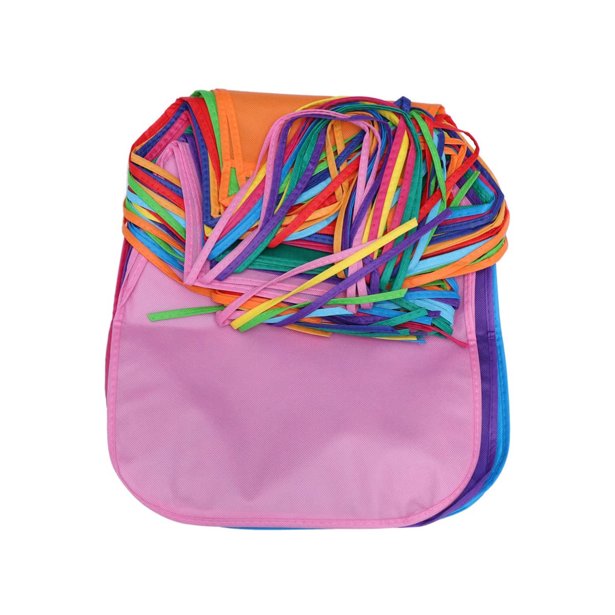 MAGICLULU 12 Pièces Tablier Non Tissé Pour Enfants Couleur Mélangée Enfants Tablier Enfants Art Peinture Tabliers Pour Cuisine Salle De Classe Événement Art Activité (12 Couleurs)
