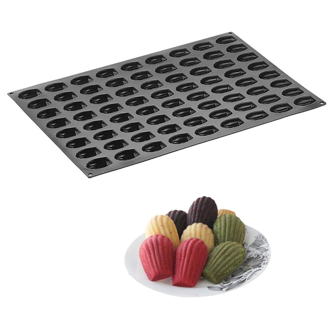 Küchenbackwaren Französische Dessert Madeline Kuchenformen Muschel Kuchenwerkzeuge Schokoladen Silikonform Keksform