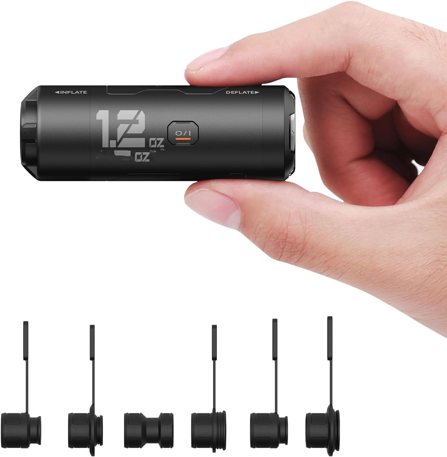 Zero Pump 1.2 oz Portable Air Pump for Inflatables Ultra Mini Electric Pump Rechargeable Inflator for Sleeping Pads Compatible with KLYMIT NEMO Big Agnes WINLOCK STS EXPED