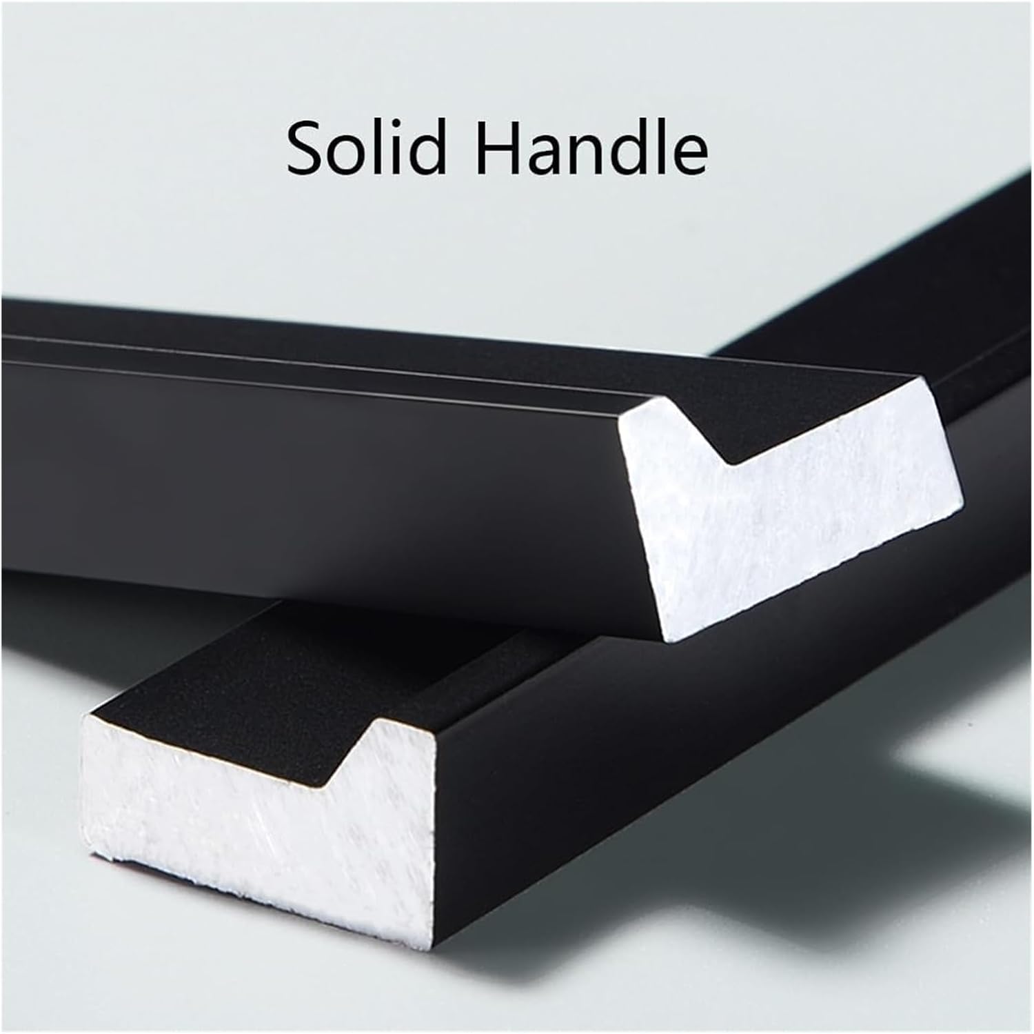 Hidden Furniture Handles Gold Furniture Pull Handles L-Shaped Cabinet Door Handles 2 Pcs Kitchen Cupboard Pulls Solid Drawer Handles, Aluminum Alloy(Length 150mm)