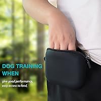 Vista 3 de Bolsa de entrenamiento para perros con clip, bolsa portátil impermeable para cachorros y clicker de entrenamiento, S