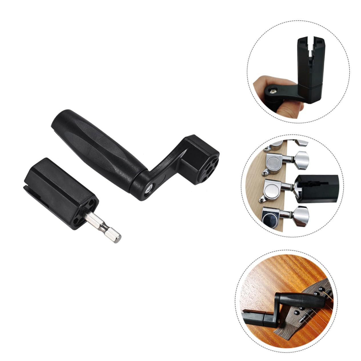 Abaodam Guitar Tuning Pegs String Winder for Guitar Practical String Spreader for Ukulele