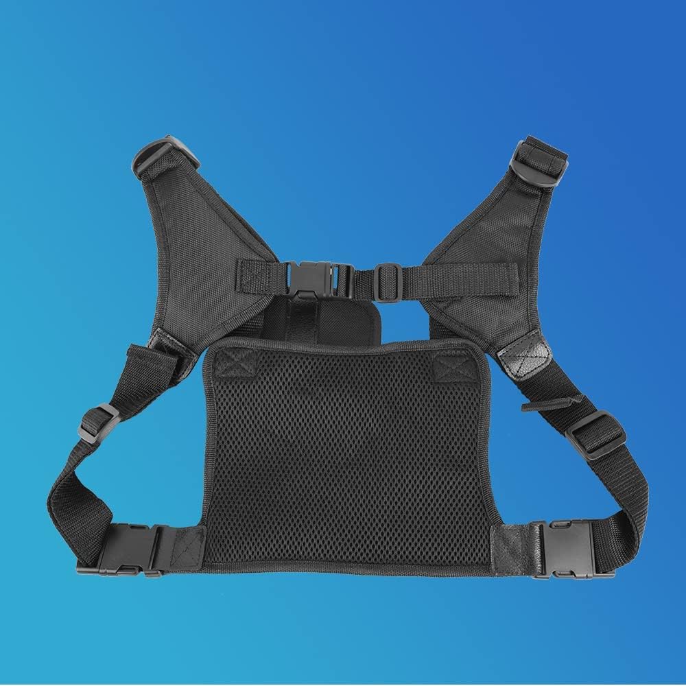 Universal Radio Chest Rig Harness Walkie Talkie Holster Tactical Vest Bag Pack Pouch Case Accessories Holder for Baofeng UV5R Kenwood Motorola APX6000/APX8000/APX4000/XPR