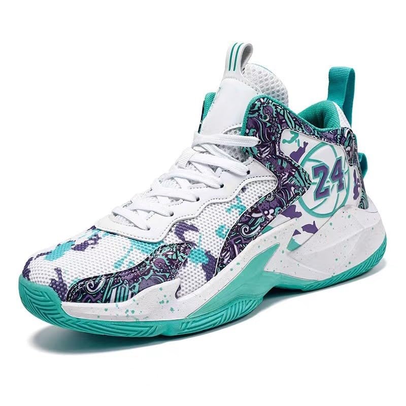 Image of Men's Basketball Shoes Fashion Printed Sneakers