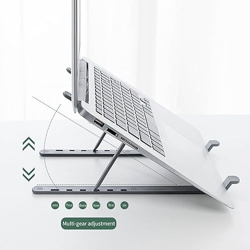 Miniatura 3 de Foldable Desk Laptop Stand Notebook Adjustable 6 Gear Portable Laptop Holder for Tablet Laptop Desktop Stand
