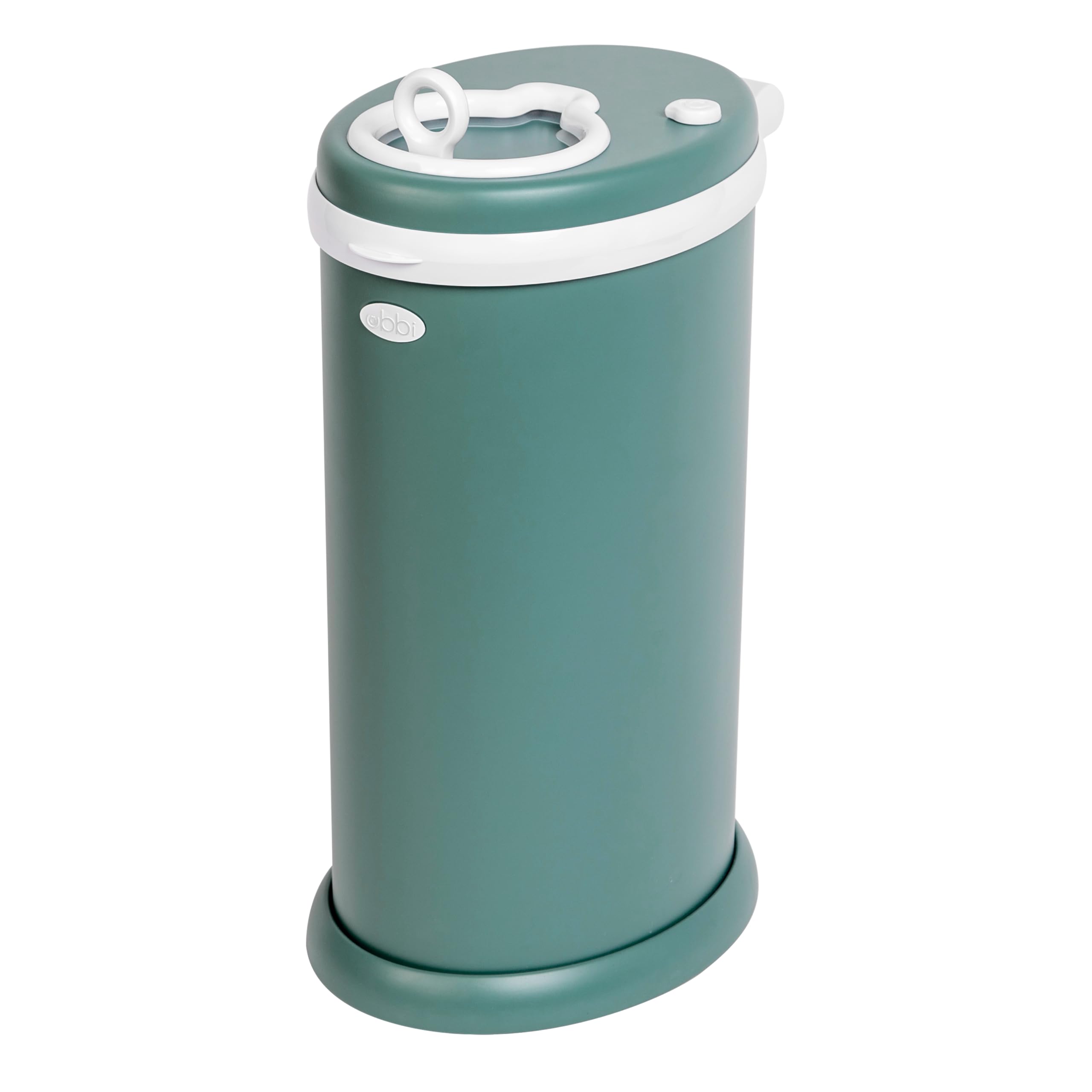 Ubbi Stainless Steel Nappy Bin, Odour Locking, No Special Bag Required, Award-Winning Diaper Pail, Cassette Free Disposal System, Open Water