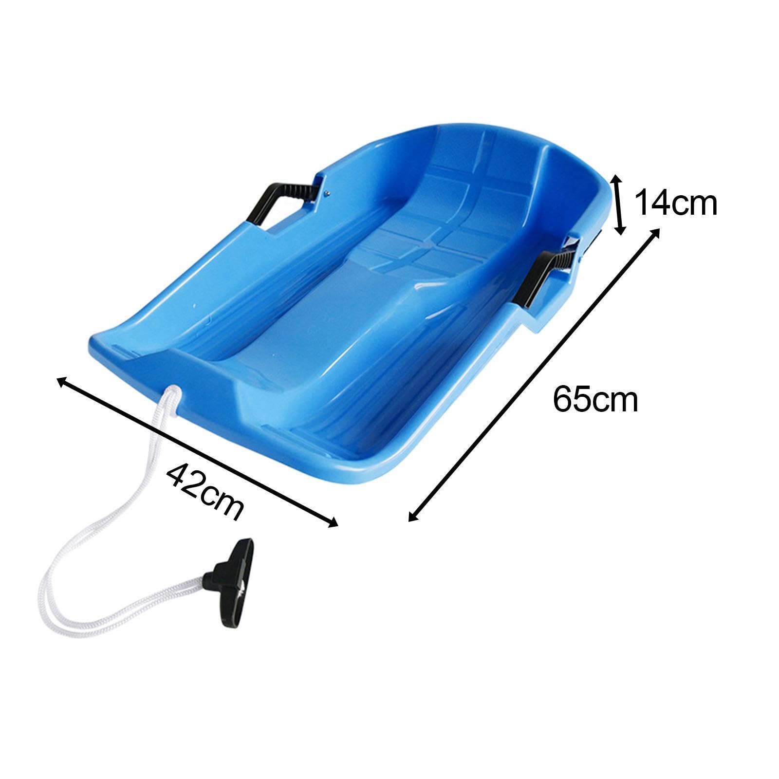 Snowboard Schlittenrutsche Premium Grasrutsche mit Zugseil und zweiseitigen Griffen Material: Das Snowboard ist aus hochdichtem und hochwertigem Polyethylen gefertigt.