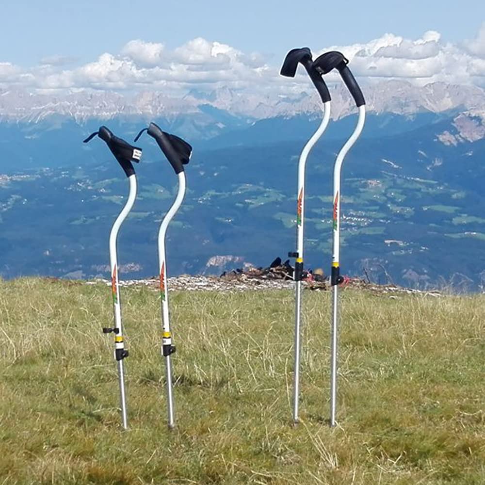 N&W CURVE | Bastoncini Trekking Telescopici Ergocurve 900 ONE+ Bacchette da Trekking Leggero Escursionismo e Camminata in Montagna - Made In Italy