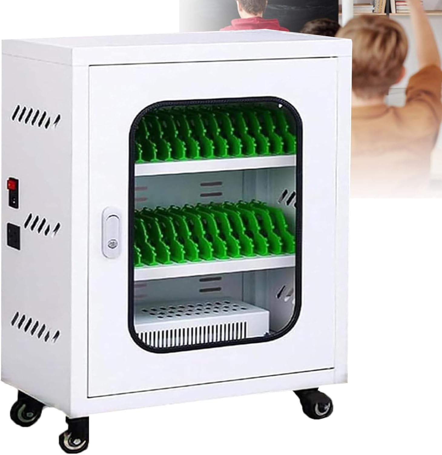 USB充電携帯電話キャビネット 複数のデバイス用の携帯電話充電キャビネット、携帯電話充電ステーション、USB充電式携帯電話ロッカー、