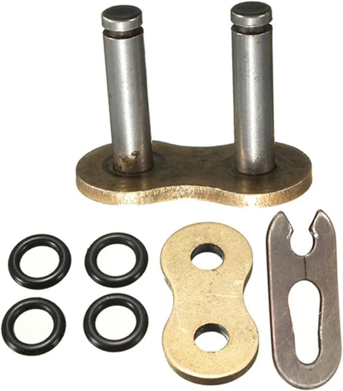 Chain Master Link 20Pcs Motorcycle Chain Buckle Ring Link 428 520 525 530 Heavy Connecting Connector Master Joint With O-Ring for Mini Bikes(520)