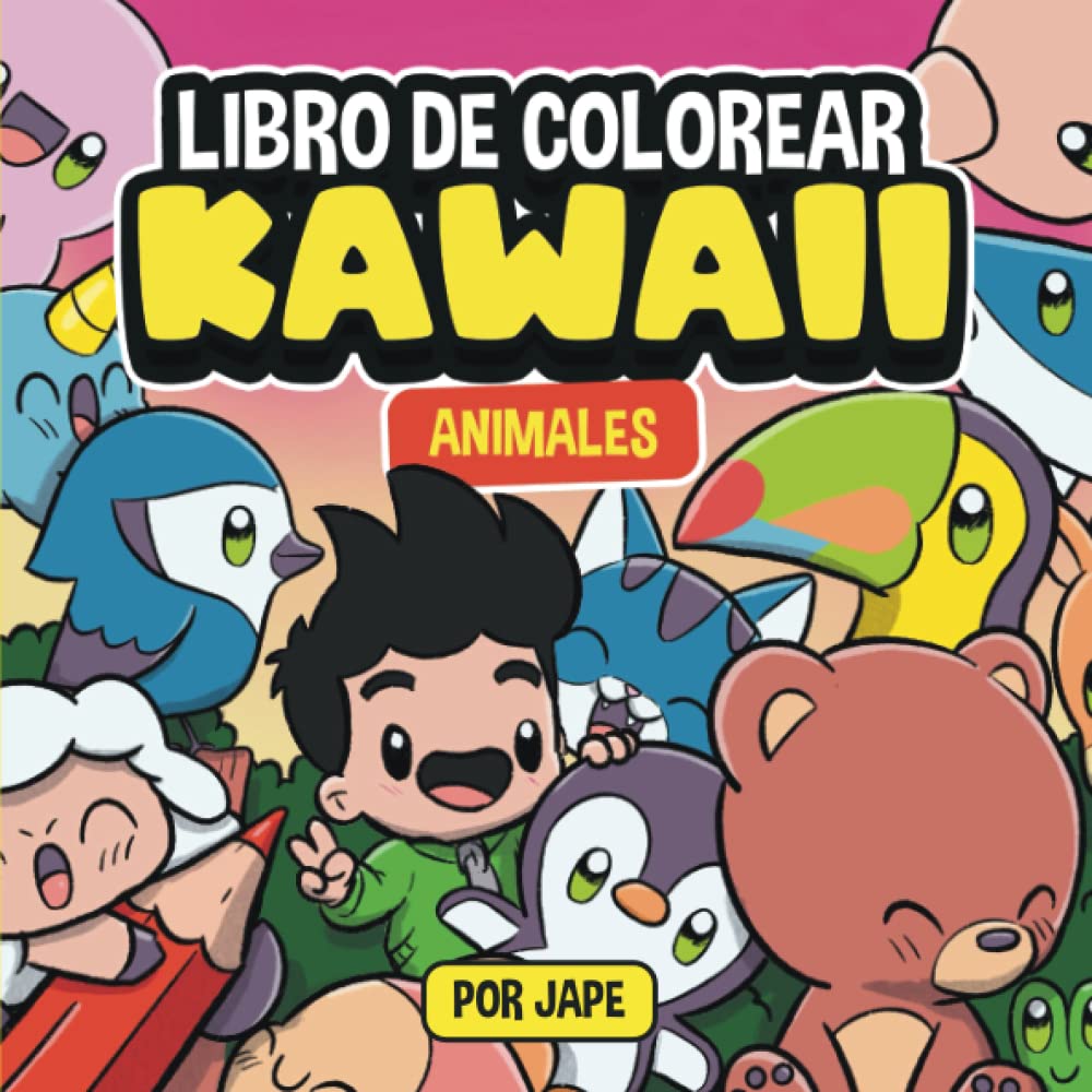 Libro de colorear kawaii: Animales kawaii