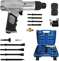 Csttler Air Hammer Kit with 14 Chisels - 2500 BPM Pneumatic Chisel Hammer for Auto Repair, Demolition & Metal Cutting