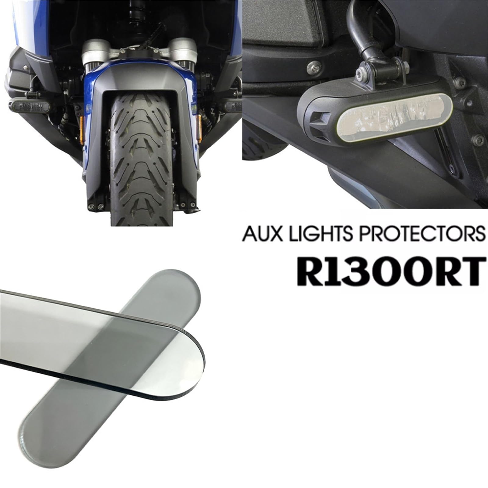 motocykla i dźwignię hamulca Pasuje do BMW R1300RT ochrona reflektorów ochrona lampy przeciwmgielnej R1300RT R 1300 RT światła pomocnicze osłona obiektywu 2025 2026(Yellow)