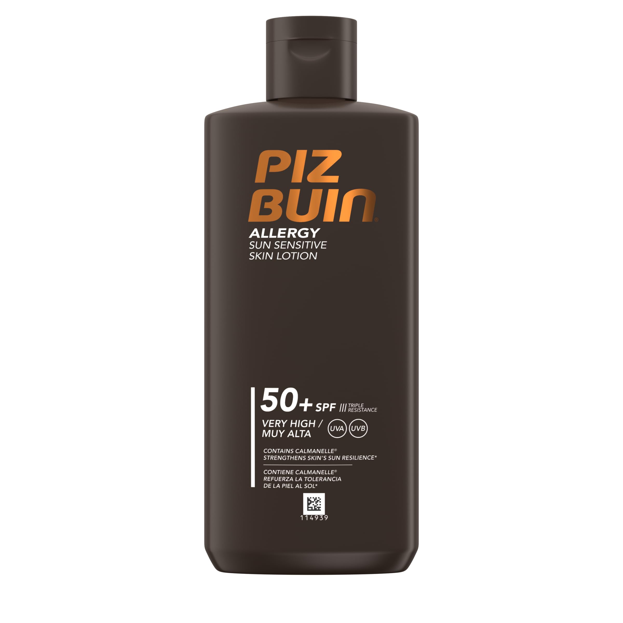 Piz Buin Allergy Lotion SPF 50 (400ml), Sun Cream to Strengthen Skin's Resilience