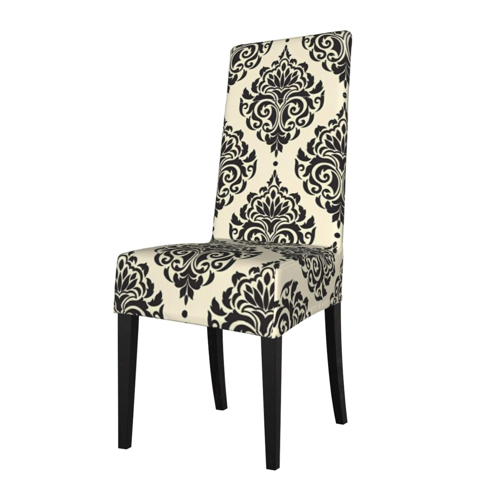 WHJDPP Asian Elephants Prints Protection Cover for Dining Chair - Stretchy Seat Throw Covers, Wrinkle-Free & Easy Care for Hotel, Wedding & Home Dining Chairs