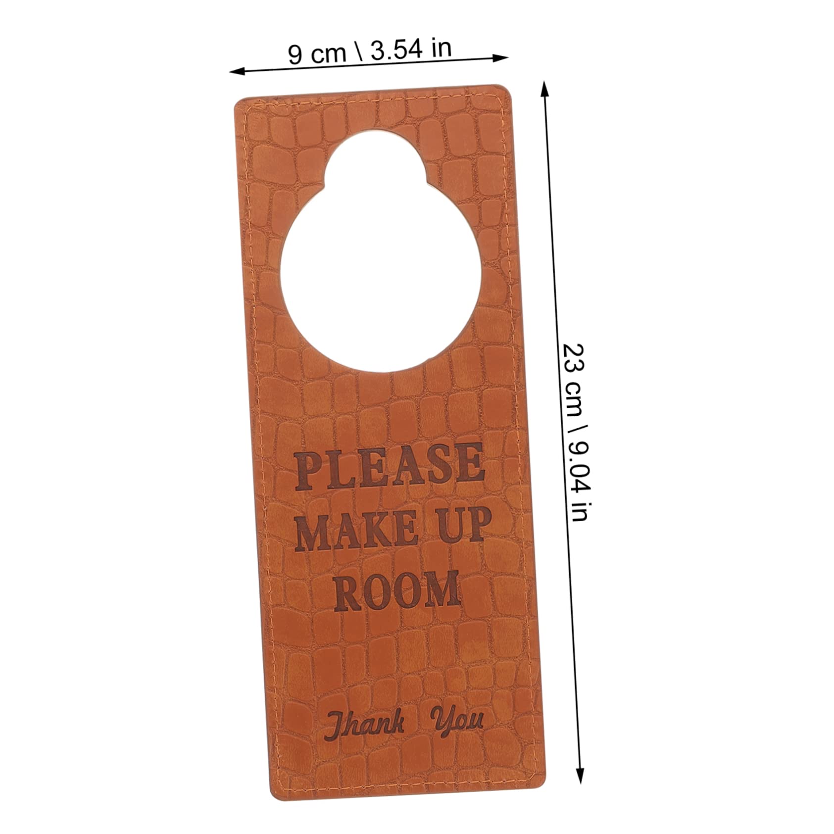 CIYODO Pu Leather 'do Not Disturb' Sign 'closed' and 'open' Signs Hotel Office Club Door Hanger Easy Mounting