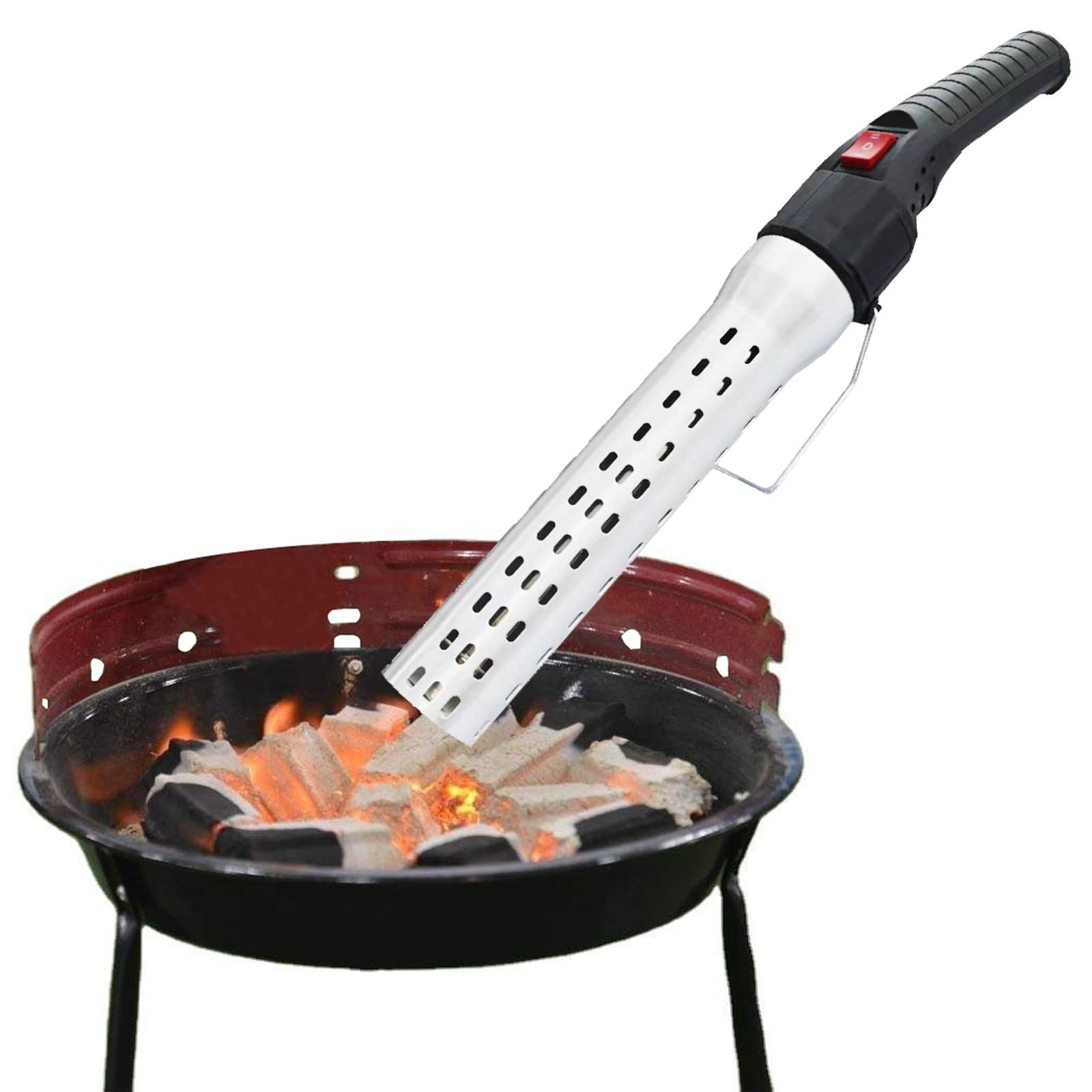 Encendedor Barbacoa, Portátil Encendedor Eléctrico para Encienda Carbón o Leña Rápidamente, Multifunción Encendedor Comercial Casa para Chimenea Hoguera Horno para Pizzas(Color:A)