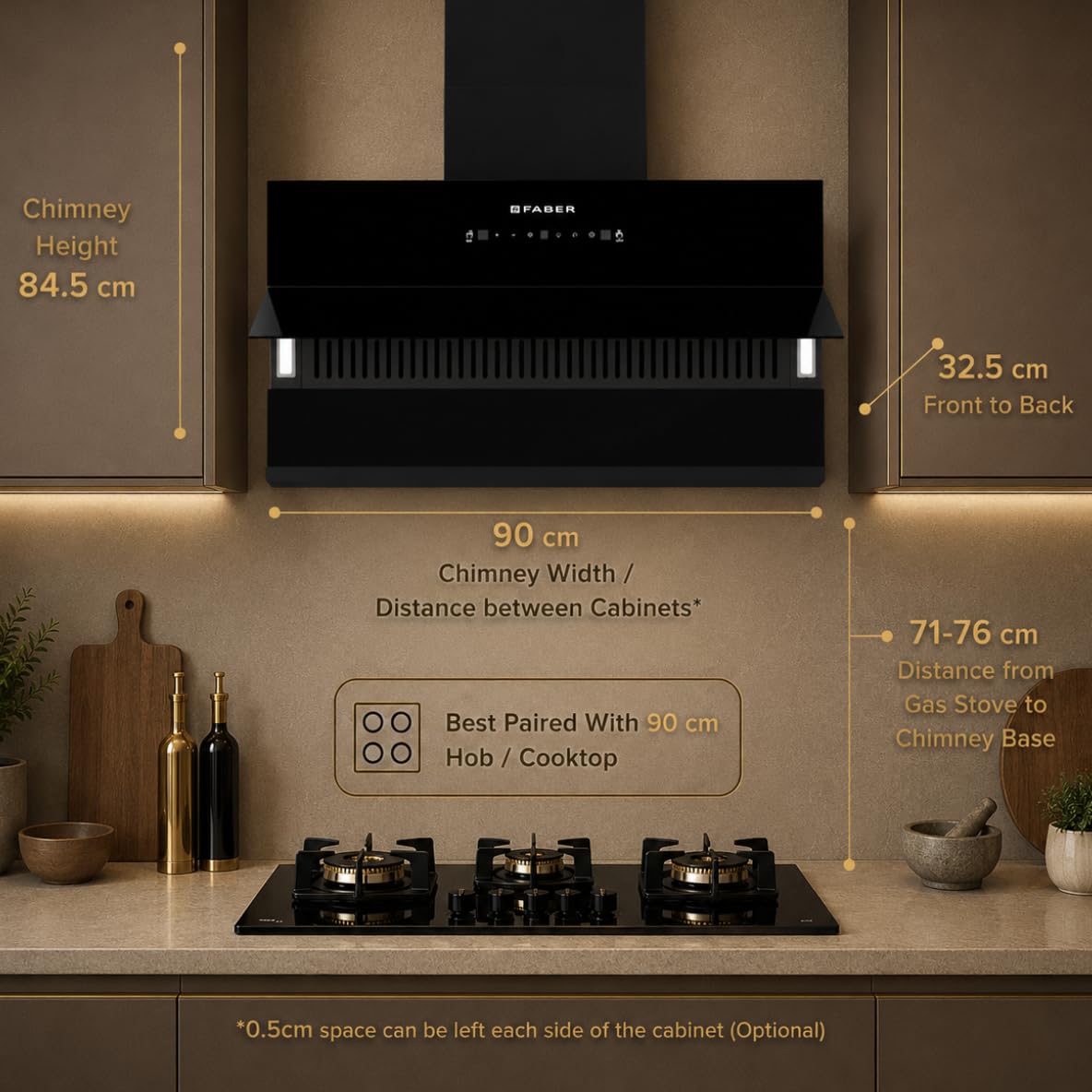 Faber Energy Chimney - Quiet & Efficient Kitchen Ventilation -2
