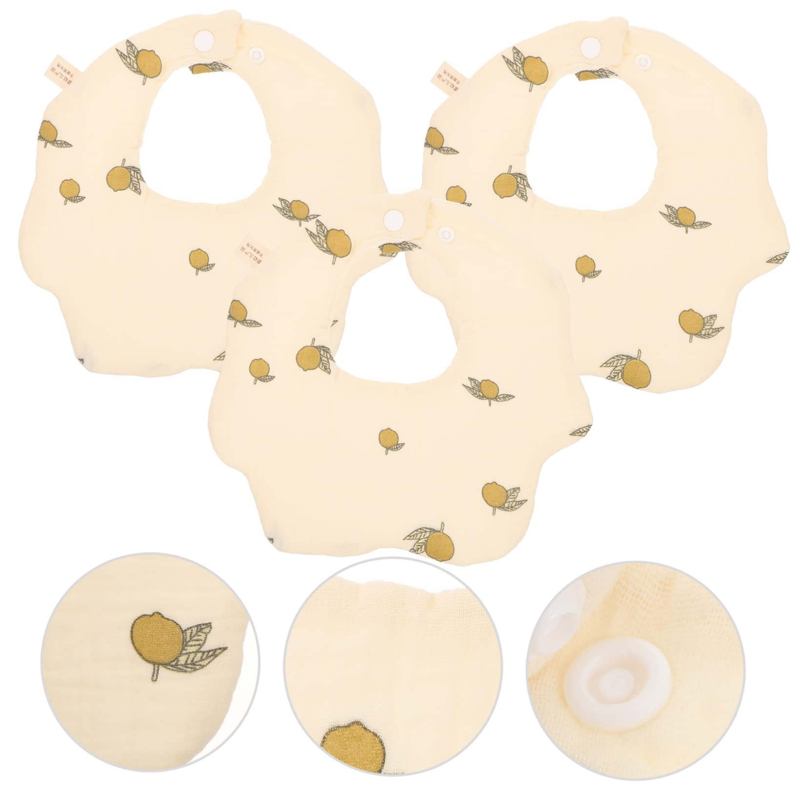ibasenice Baberos babero infantil toallas de bebe saliva toallas babero disfraces infantiles clothes toalla de saliva recién nacida toalla de saliva giratoria algodón