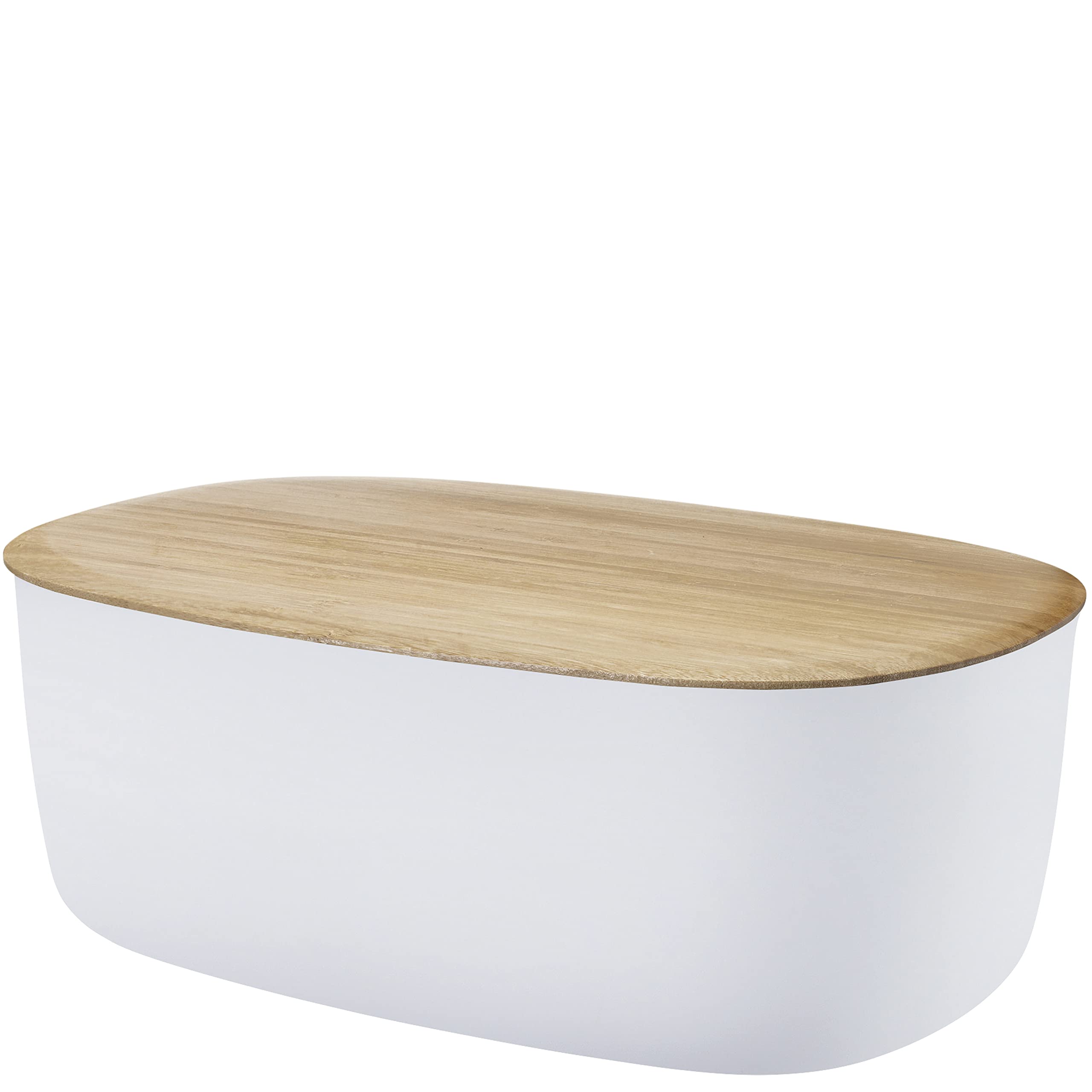 RIG-TIG Contenitore per pane Box IT – Contenitore per pane, panini, biscotti, pasticceria, tagliere come coperchio, design scandinavo, accessori da cucina – bianco