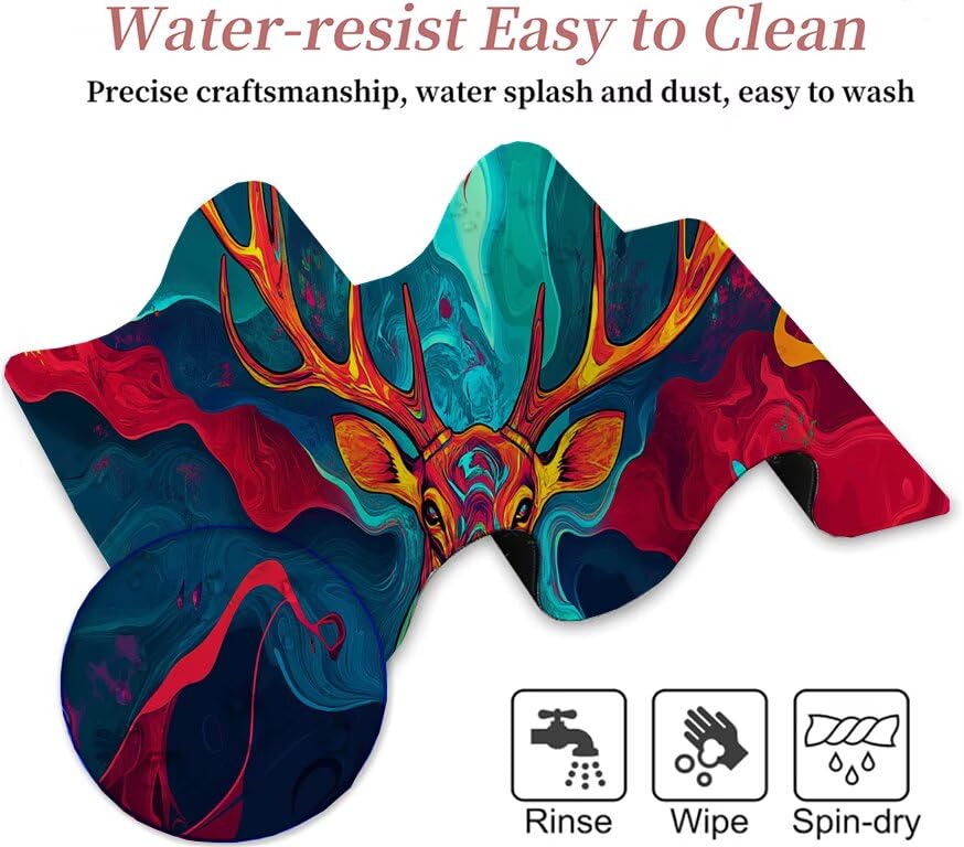 Tapis de souris base caoutchouc antidérapante pour éviter les glissements - 7