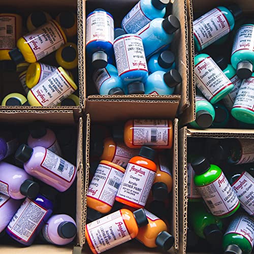 Angelus Acrylic Leather Paint Black 4Oz #TOP5