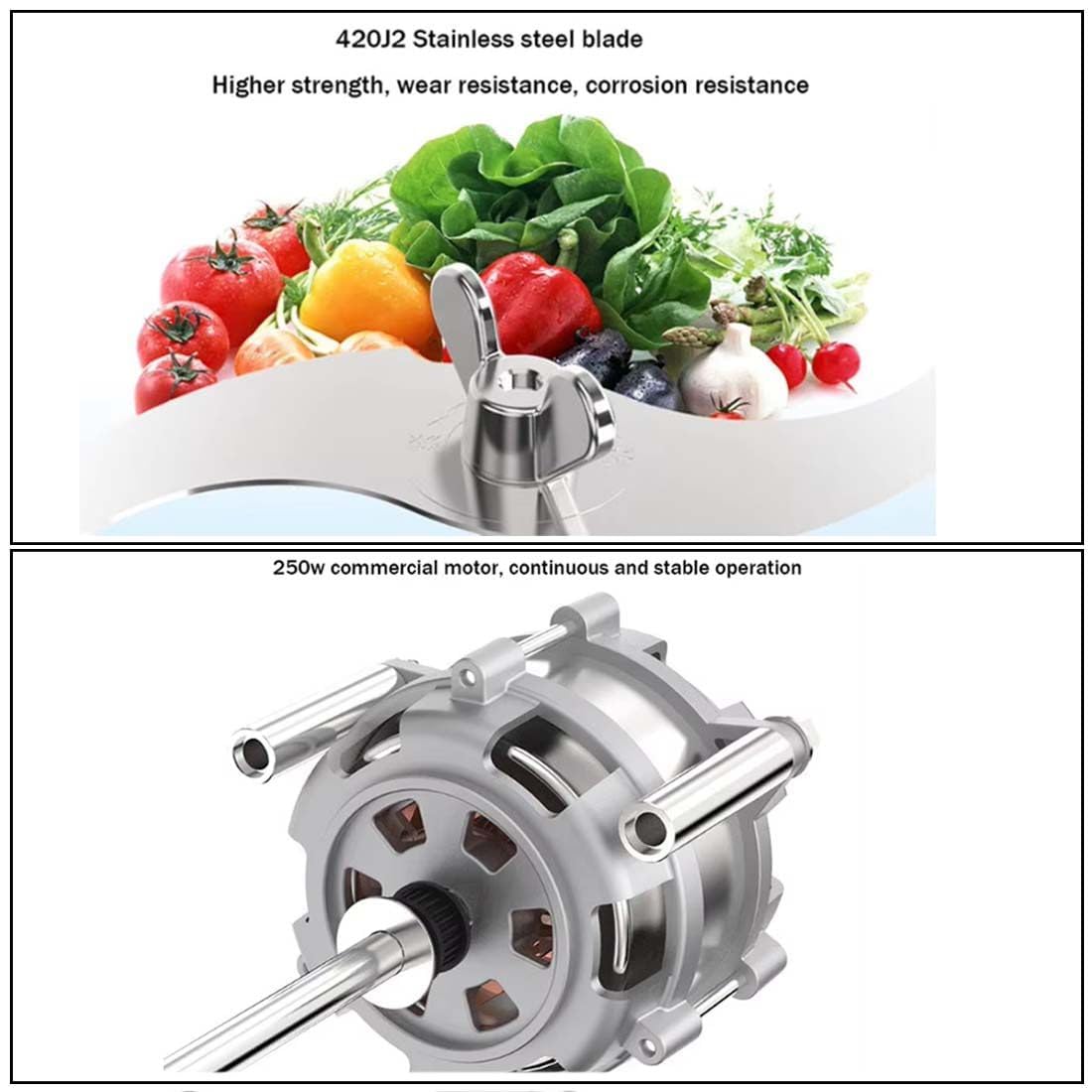 Picadora de verduras comercial, máquina cortadora de cebolla eléctrica de 250 W, picadora de ajo de 5 litros, rotación de lavabo de 30 RPM para una preparación eficiente de alimentos
