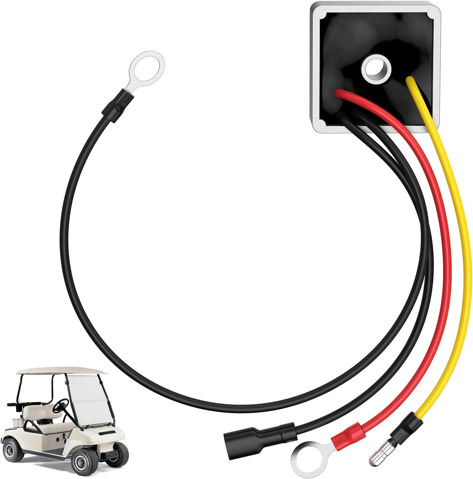 Voltage Regulator Rectifier Replacement for 1992-Up Club Car DS & Carryall Gas Golf Cart,Replace OEM# #1027101-01, 1015777 - EPIGC113,1015777, 102711201
