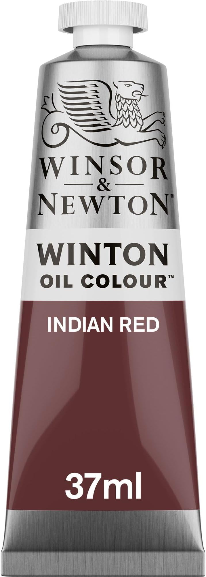 Winton Oil Colour, Highly Pigmented Oil Painting Colors for Canvas & Paper, Art Supplies for Beginners & Professional Artists (37 ML, Indian Red)