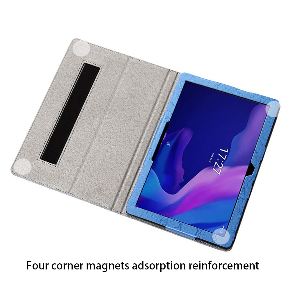 Custodia per tablet Blackview Oscal Pad 10 da 10,1 pollici, custodia pieghevole a tre scomparti per tablet, custodia antiurto con funzione di accensione/spegnimento automatico, colore oro rosa
