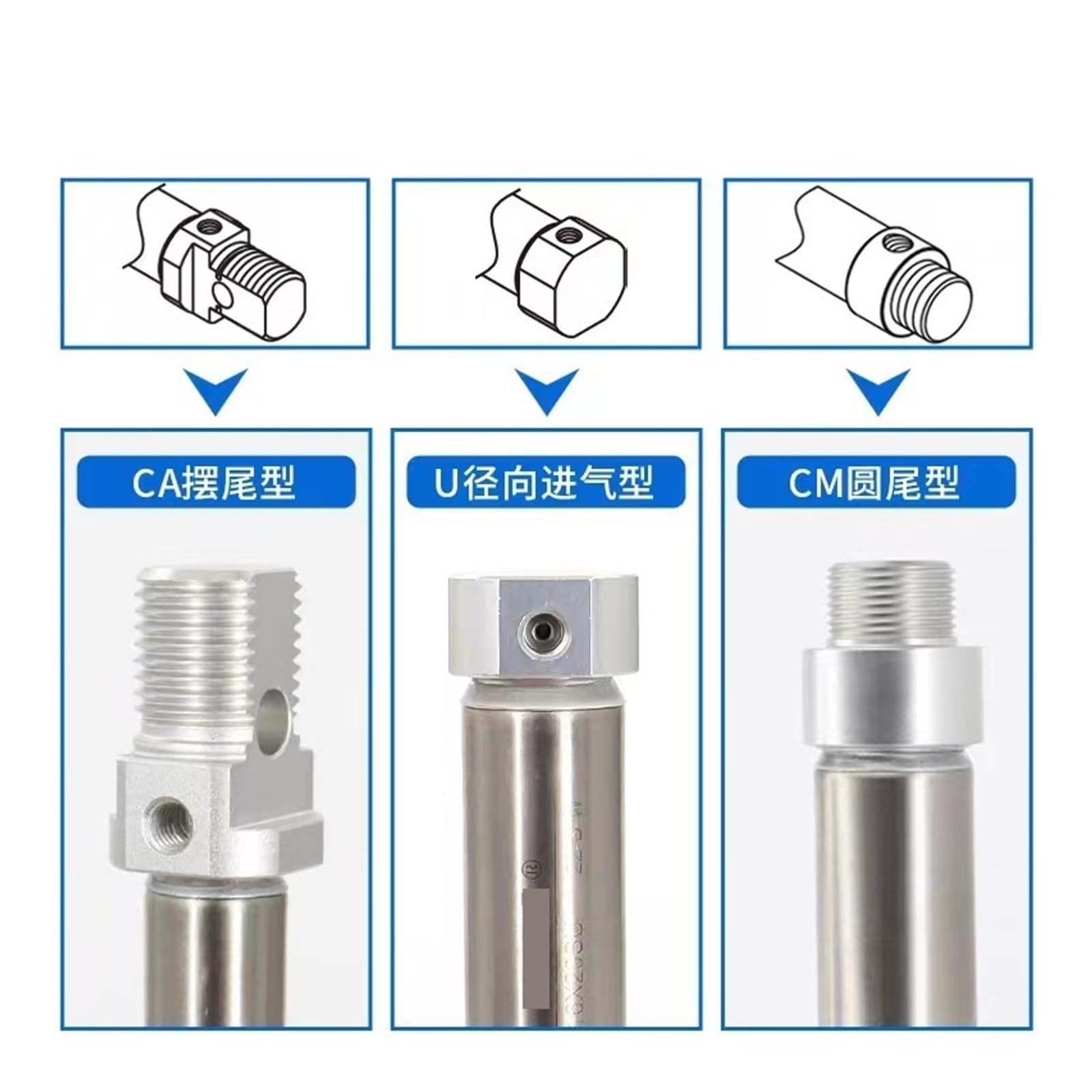 Cylinder typu pióra PBR12X10/20/25/30/40/50/60/75/80SU/SR(PBR12X40U)