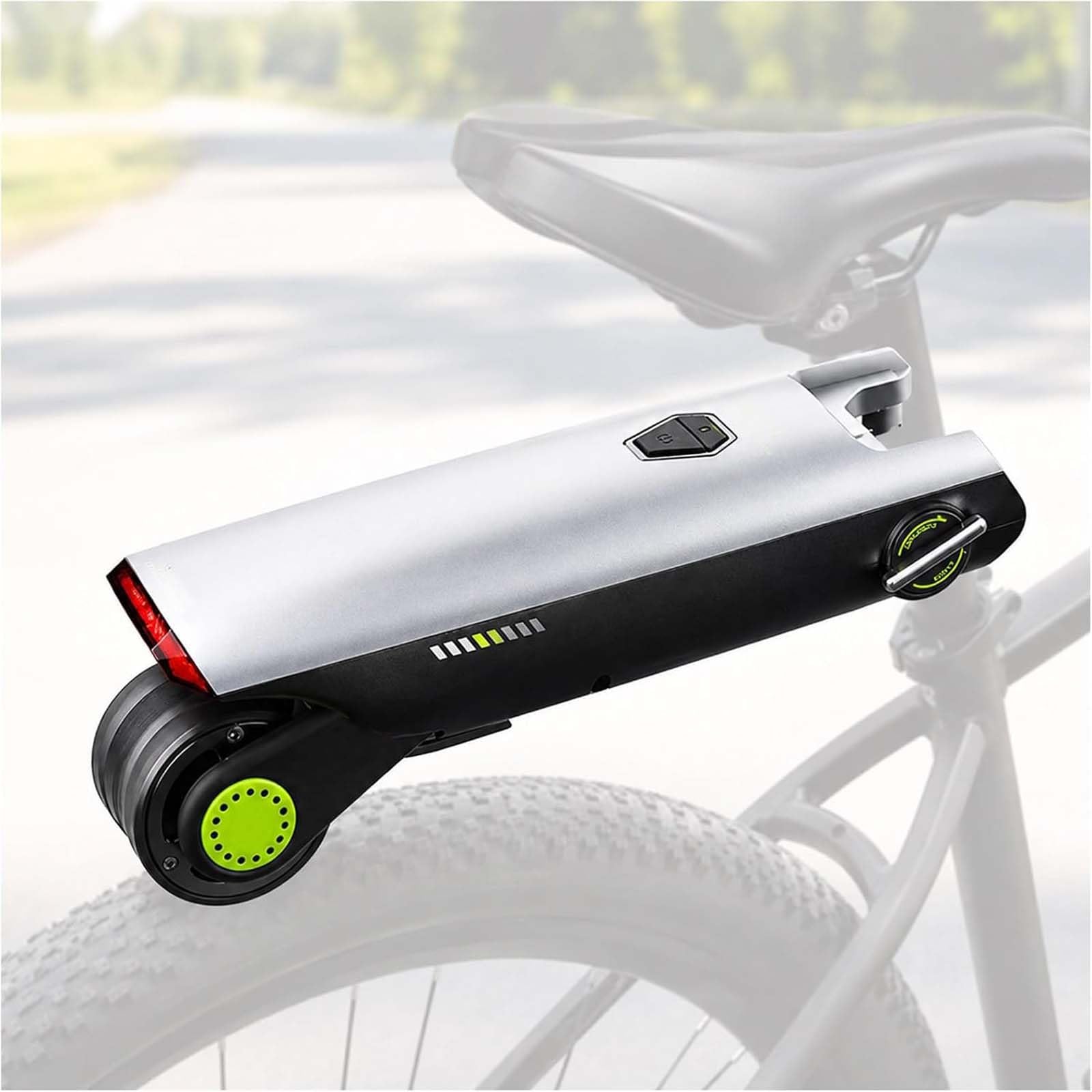 Kit De Conversion pour Vélo électrique, Kit D'assistance Vélo | Batterie Intégrée De 180 Wh, Contrôle Par Application, Compatible Avec Les Tiges De Selle Rondes De 27,2 à 31,6 Mm(Green)