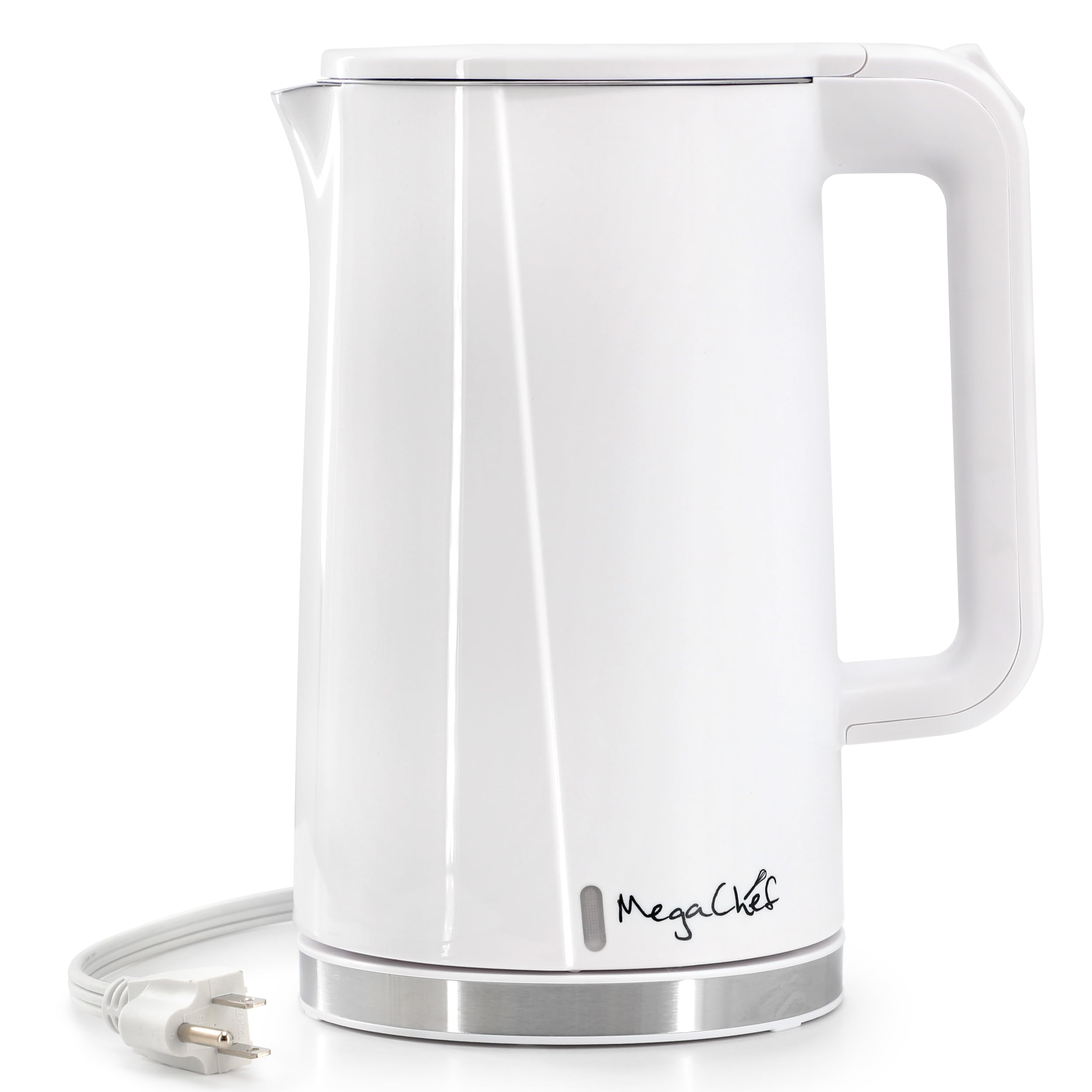 MegaChef 1.7 Quart Double Wall Insulated Stainless Steel Electric Watter Boiler/Tea Kettle