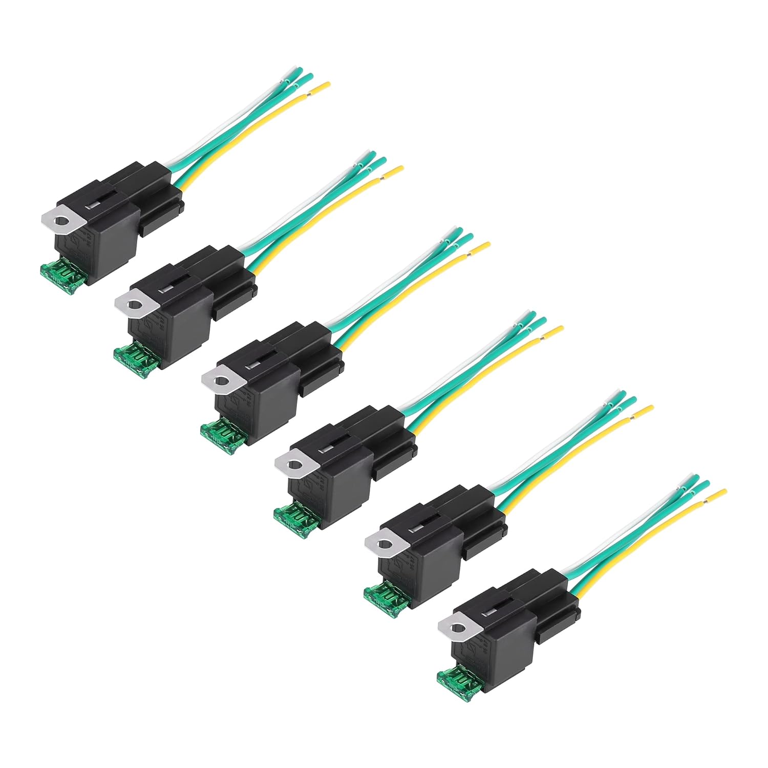 X AUTOHAUX 6 Pcs JD2912 4 Pin DC24V 30A Universal Car Vehicle Motor Fuse Relay Switch Power with Harness : Automotive
