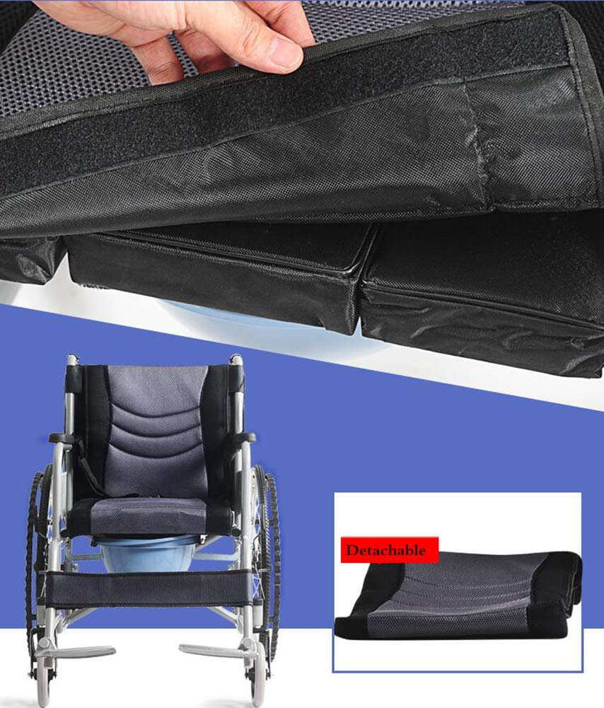 Silla de Ruedas Ligera Plegable de Aluminio Autopropulcon Freno de Mano Y Ruedas Traseras de Liberación Rápida