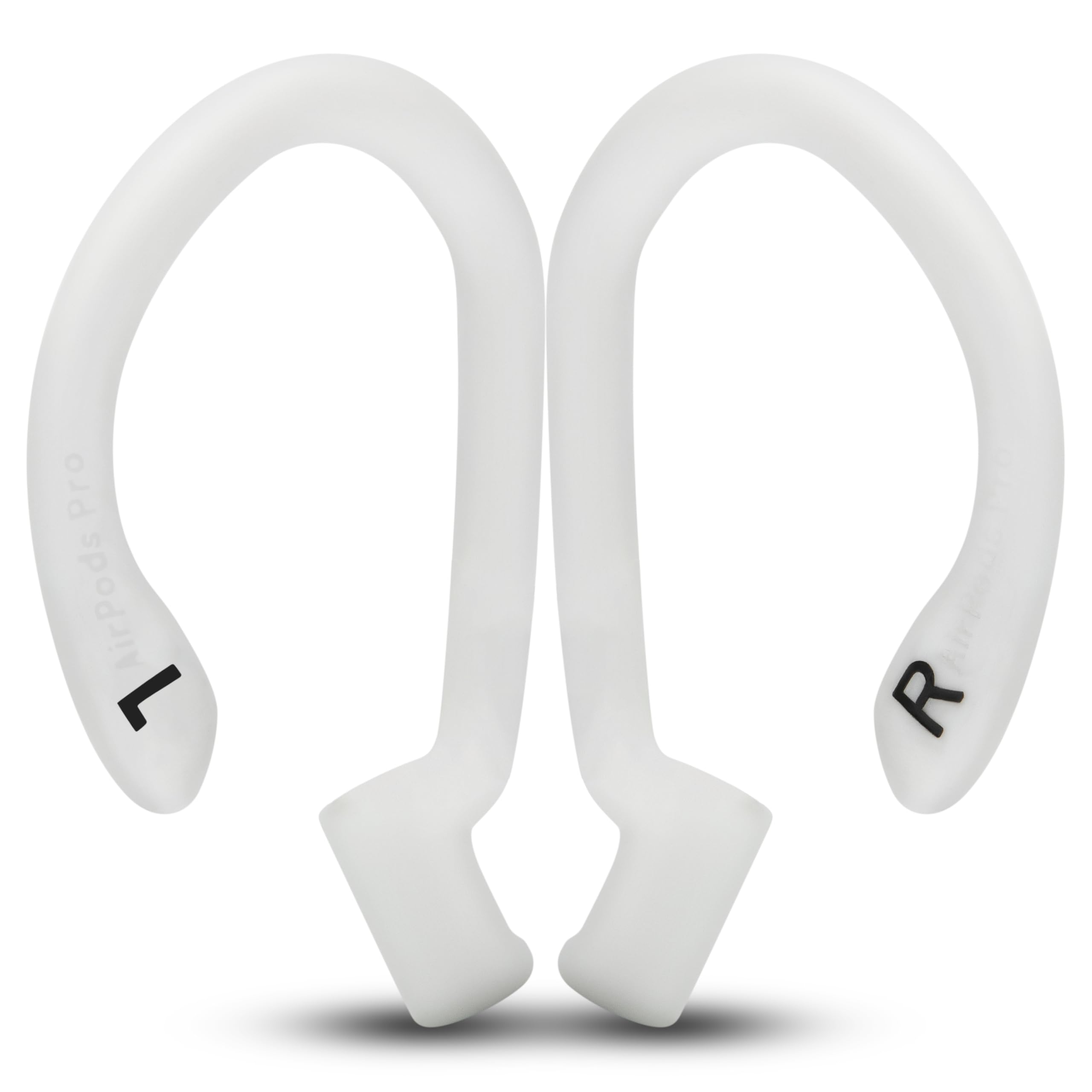 WC HookZ Pro 3 – Ganci auricolari regolabili compatibili con AirPods Pro 3 di Wicked Cushions | Nucleo malleabile per una vestibilità personalizzata, sicura e confortevole | White