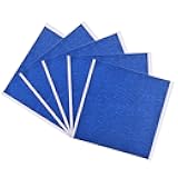 Luatoxry 3D Printer Hot Bed Type, 5Pcs 3D Printer Sticker Tape, Strong Adhesion Masking Tape for Engraving, Blue 3D Printer Masking Paper for Printers Hot Bed Plate, 210x200 mm