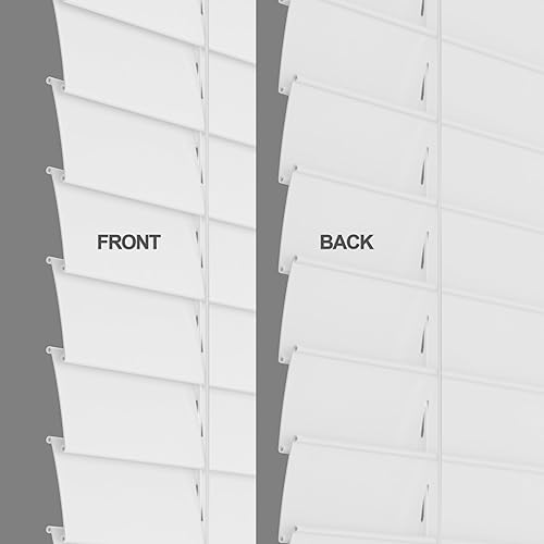 Miniatura 7 de Persianas sin cordones de madera sintética de 2 pulgadas para oscurecer la habitación - 25" de ancho x 48" de largo - Blancas, más de 1,000 tamaños