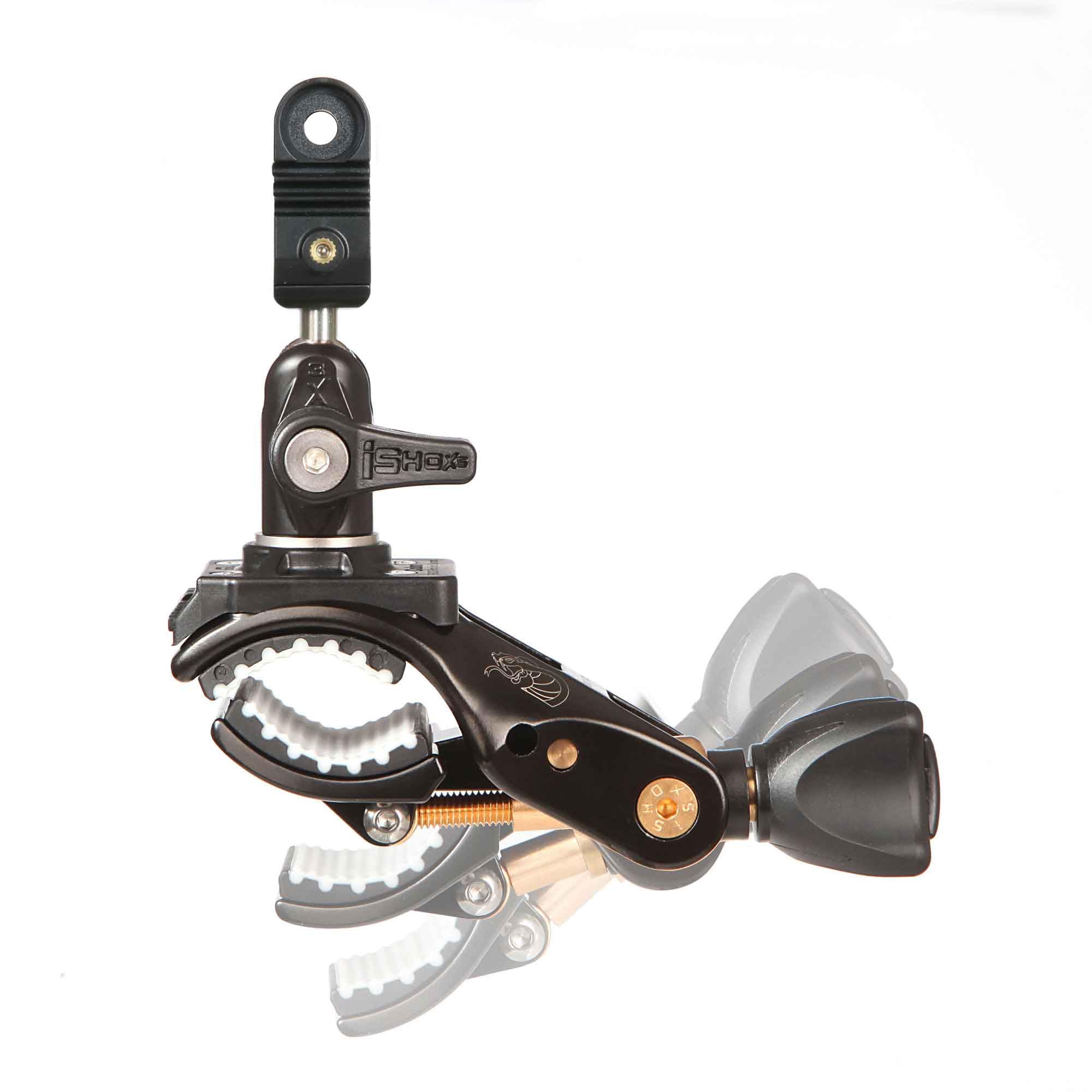 Cobra SLS-X Action Supporto in Alluminio per GoPro e Action Cam | Regolabile a 360°, Stabile e Antivibrazioni, Ø 15–50 mm, Ideale per MTB, Moto, Bici da Strada e Off-Road