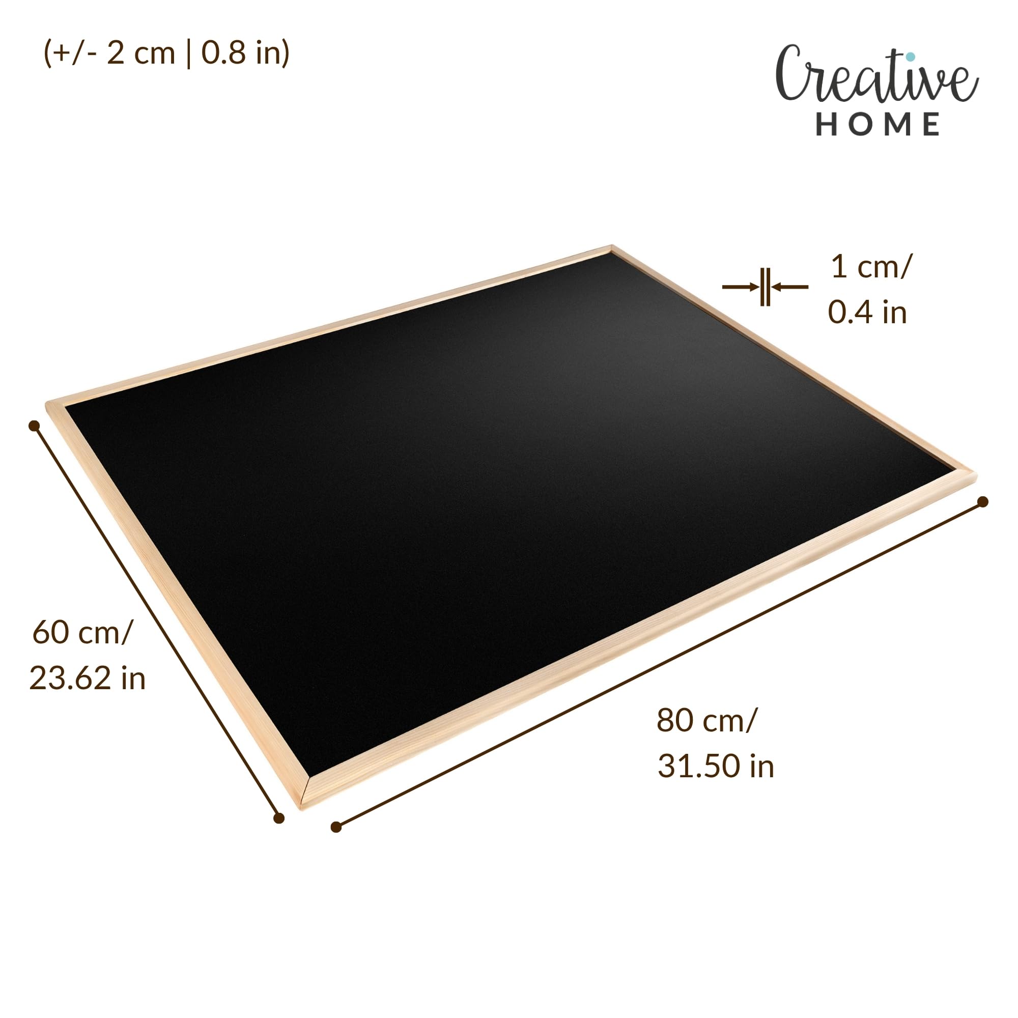 Navaris combinatie stof en krijtbord - 40 x 60 cm magnetisch wandbord met stoffen prikbord - Incl. stift, punaises en magneten - Om op te hangen