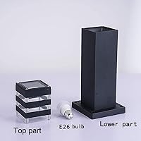 Vista 7 de Luces de camino, luces de poste IP55, impermeable, para exteriores, lámpara de pie, lámpara de pie, portalámparas E26, cableada, adecuada